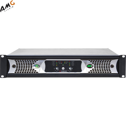 Ashly nXe4002bd 2x 400 Watts/2 Ohms Network Power Amplifier with OPDante Cards - Studio AMG