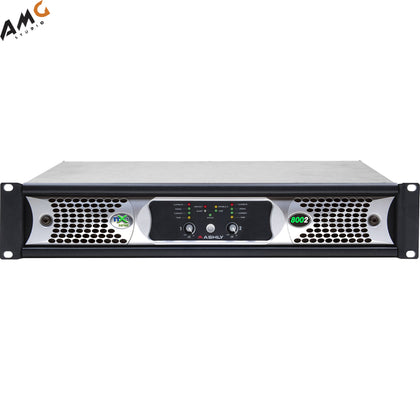 Ashly nXe8002bd 2x 800 Watts/2 Ohms Network Power Amplifier with OPDante Cards - Studio AMG
