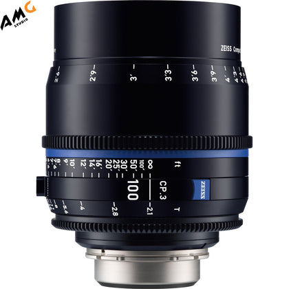 ZEISS CP.3 100mm T2.1 Compact Prime Lens (PL Mount, Meters) 2185-127 - Studio AMG