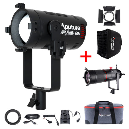 Aputure LS 60D Set with Softbox and Spotlight Mini Zoom