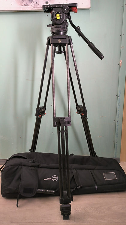 Tripod Sachtler System Video 18 S2 Fluid Head & ENG 2 CF with Ground Spreader (MFR: 1862S2) (61)