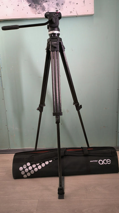 Tripod Sachtler System Ace XL with CF Legs & Ground Spreader (75mm Bowl)(MFR: 1019C) (113)