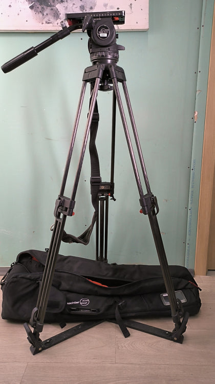 Tripod Sachtler System Video 18 S2 Fluid Head & ENG 2 CF with Ground Spreader (MFR: 1862S2) (66)