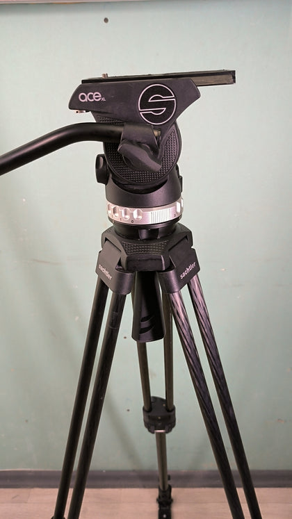 Tripod Sachtler System Ace XL with CF Legs & Ground Spreader (75mm Bowl)(MFR: 1019C) (152)