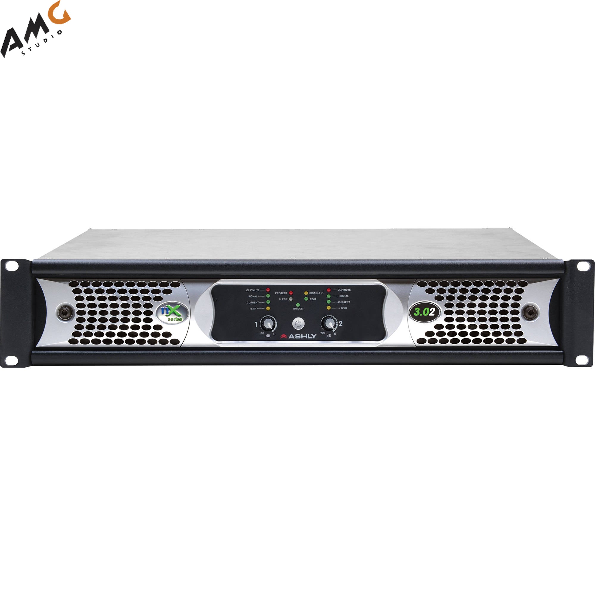 Ashly nX3.02 Power Amplifier 2 x 3000 Watts/2 Ohms with Programmable Outputs - Studio AMG