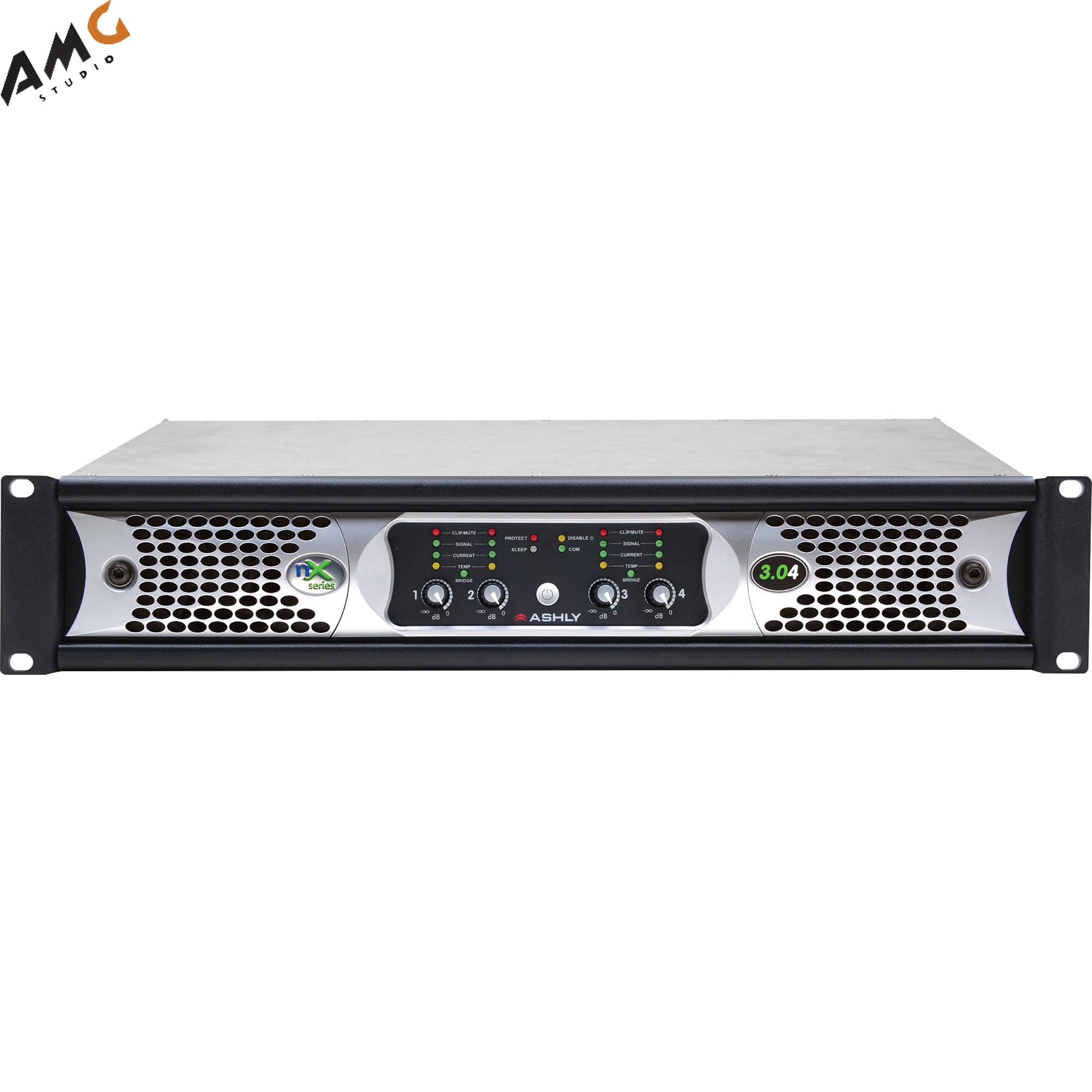 Ashly nX3.04 Power Amplifier 4 x 3000 Watts/2 Ohms with Programmable Outputs - Studio AMG
