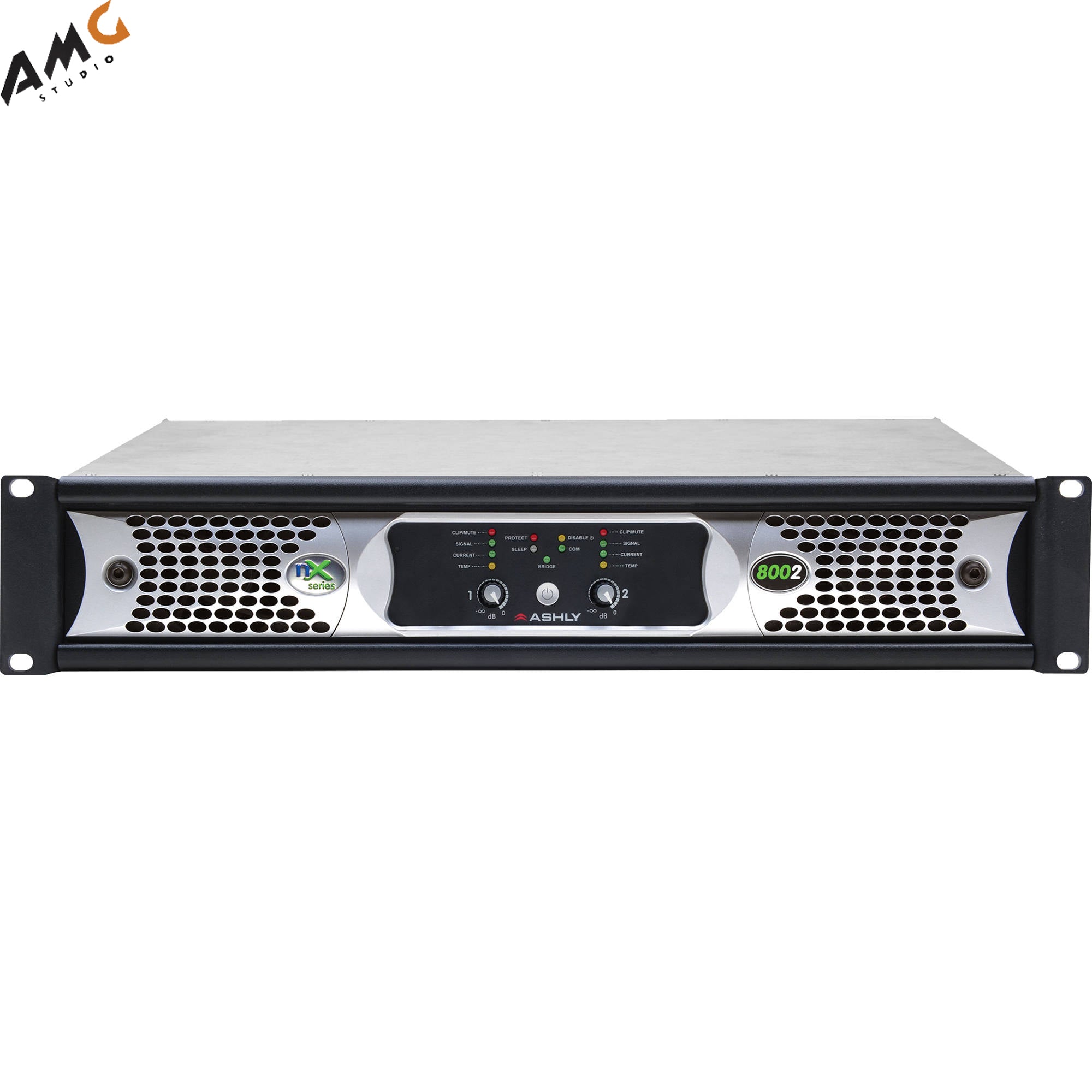 Ashly nX Series NX8002 2-Channel 800W Power Amplifier with Programmable Outputs - Studio AMG