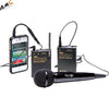 Azden WMS-PRO+i VHF Camera-Mount Wireless Omni Lavalier Microphone System with Handheld Mic for Smartphones (169 & 170 MHz) - Studio AMG
