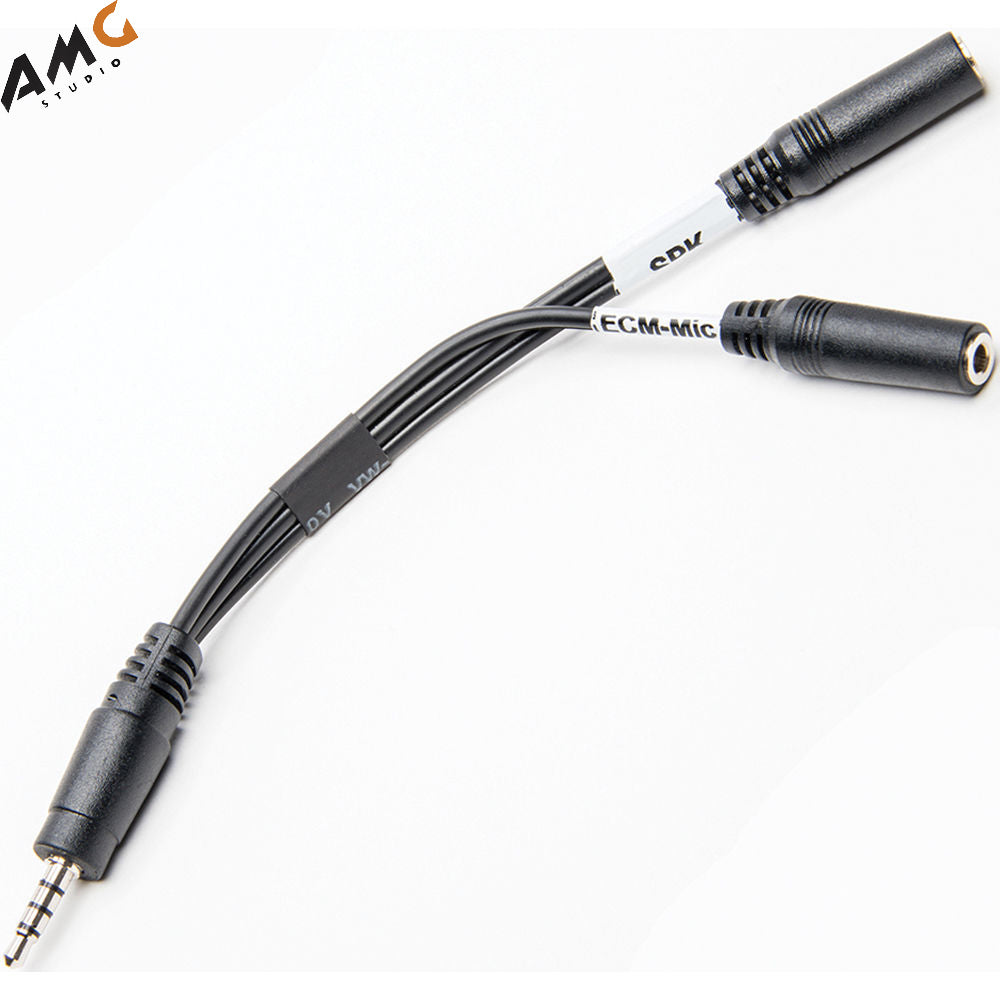 Azden i-Coustics HX-Mi TRRS Mic & Headphone Cable for Smartphones & Tablets - Studio AMG