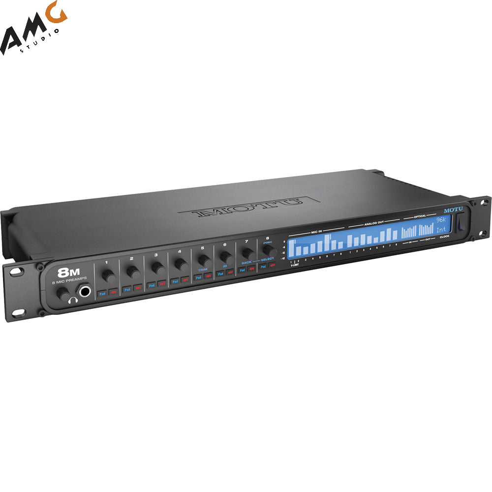 MOTU 8M - Thunderbolt and USB Audio Interface With AVB Networking and DSP 24x26 - Studio AMG