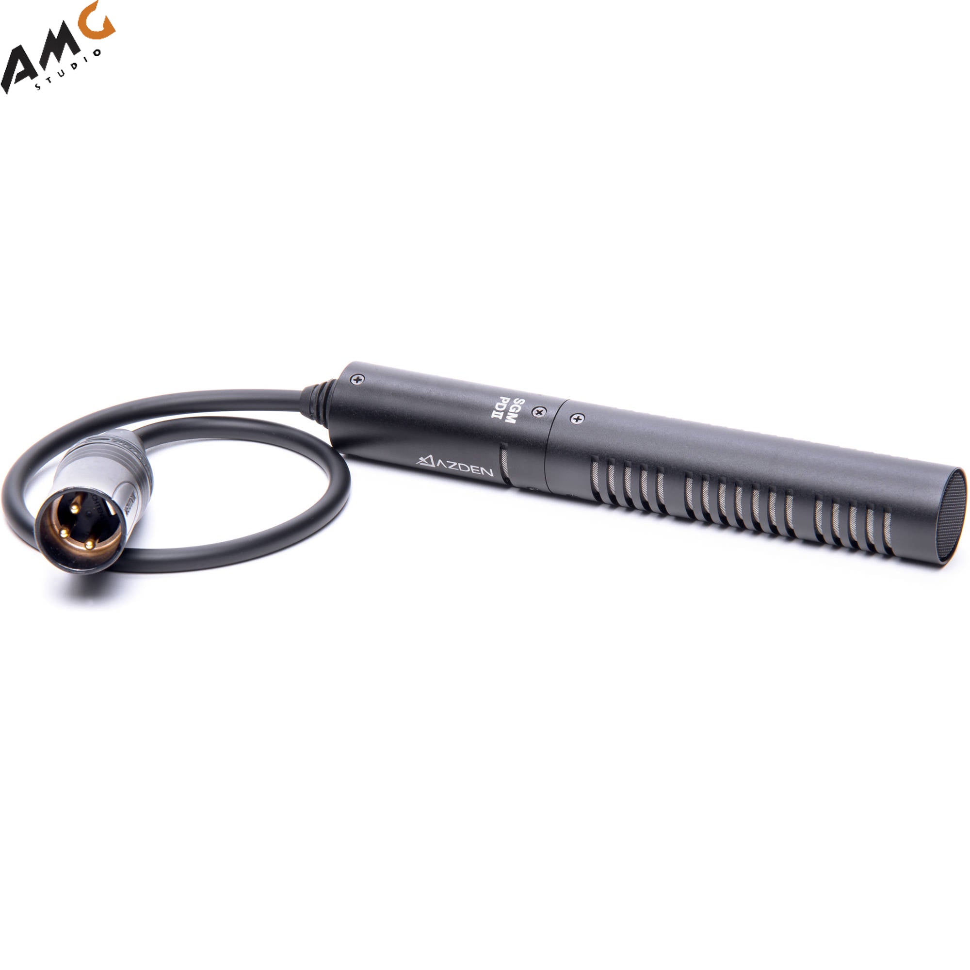 Azden SGM-PDII Mini Shotgun Microphone with Hardwired Output Cable (XLR) - Studio AMG