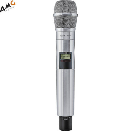 Shure AD2/KSM9N Digital Handheld Wireless Microphone Transmitter with KSM9 Capsule (G57: 470 to 616 MHz, Nickel) - Studio AMG