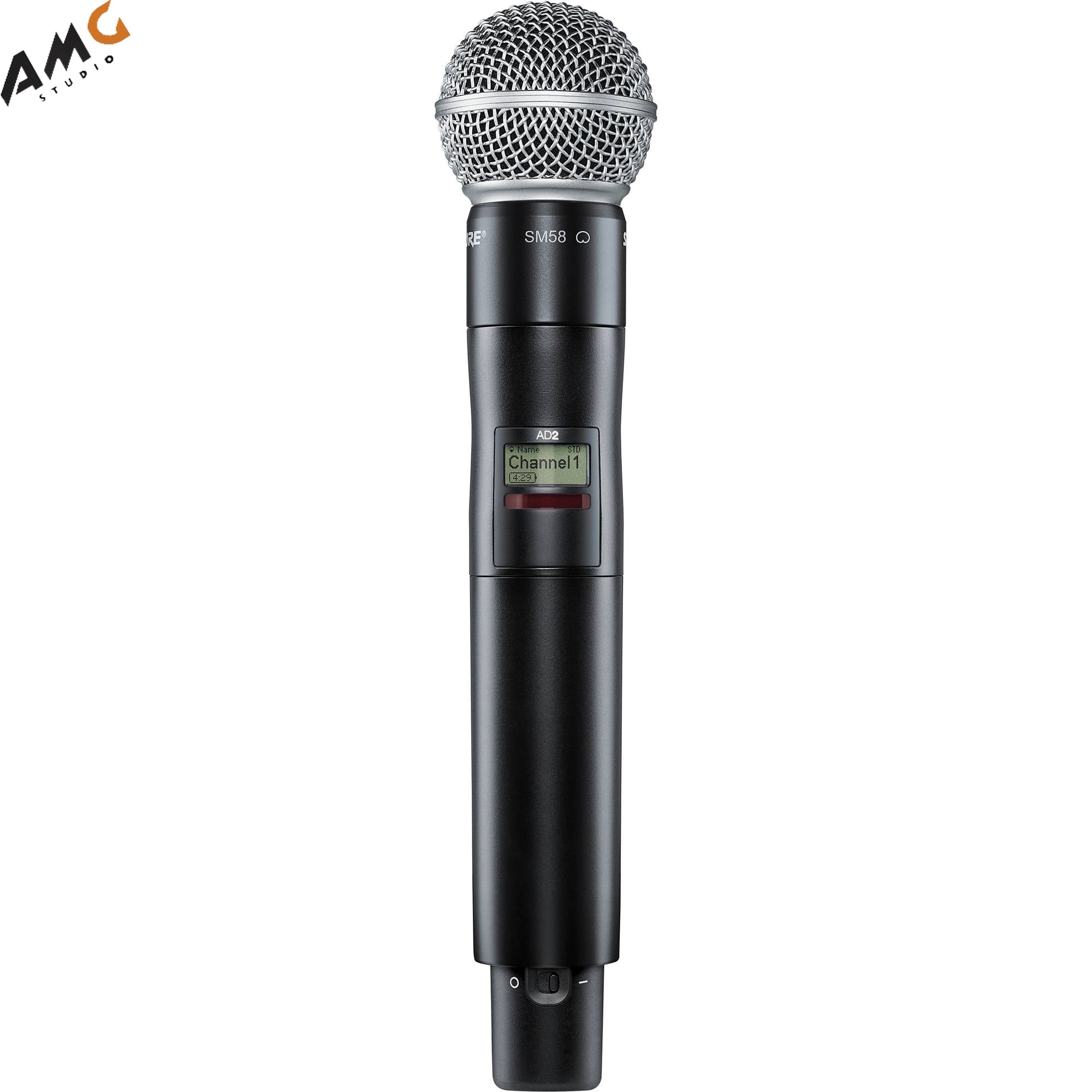Shure AD2/SM58 Digital Handheld Wireless Microphone Transmitter with SM58 Capsule (G57: 470 to 616 MHz) - Studio AMG