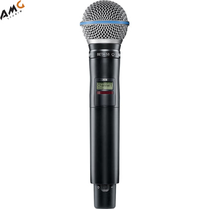 Shure AD2/B58 Digital Handheld Wireless Microphone Transmitter with Beta 58A Capsule (G57: 470 to 616 MHz) - Studio AMG