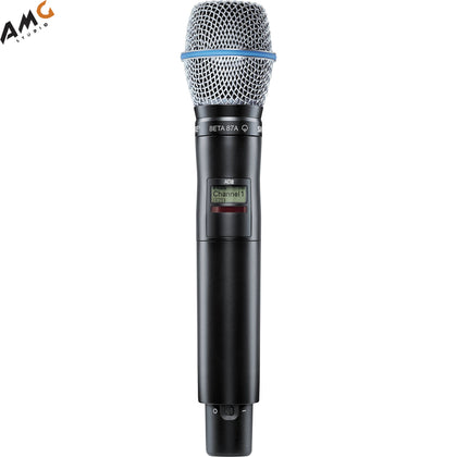 Shure AD2/B87A Digital Handheld Wireless Microphone Transmitter with Beta 87A Capsule (G57: 470 to 616 MHz) - Studio AMG