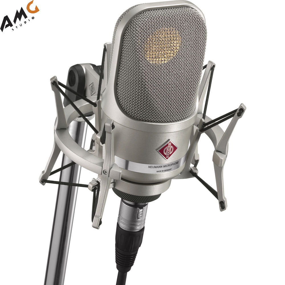 Neumann TLM 107 Multi-Pattern Large Diaphragm Condenser Microphone (Studio Set, Nickel | Black) - Studio AMG