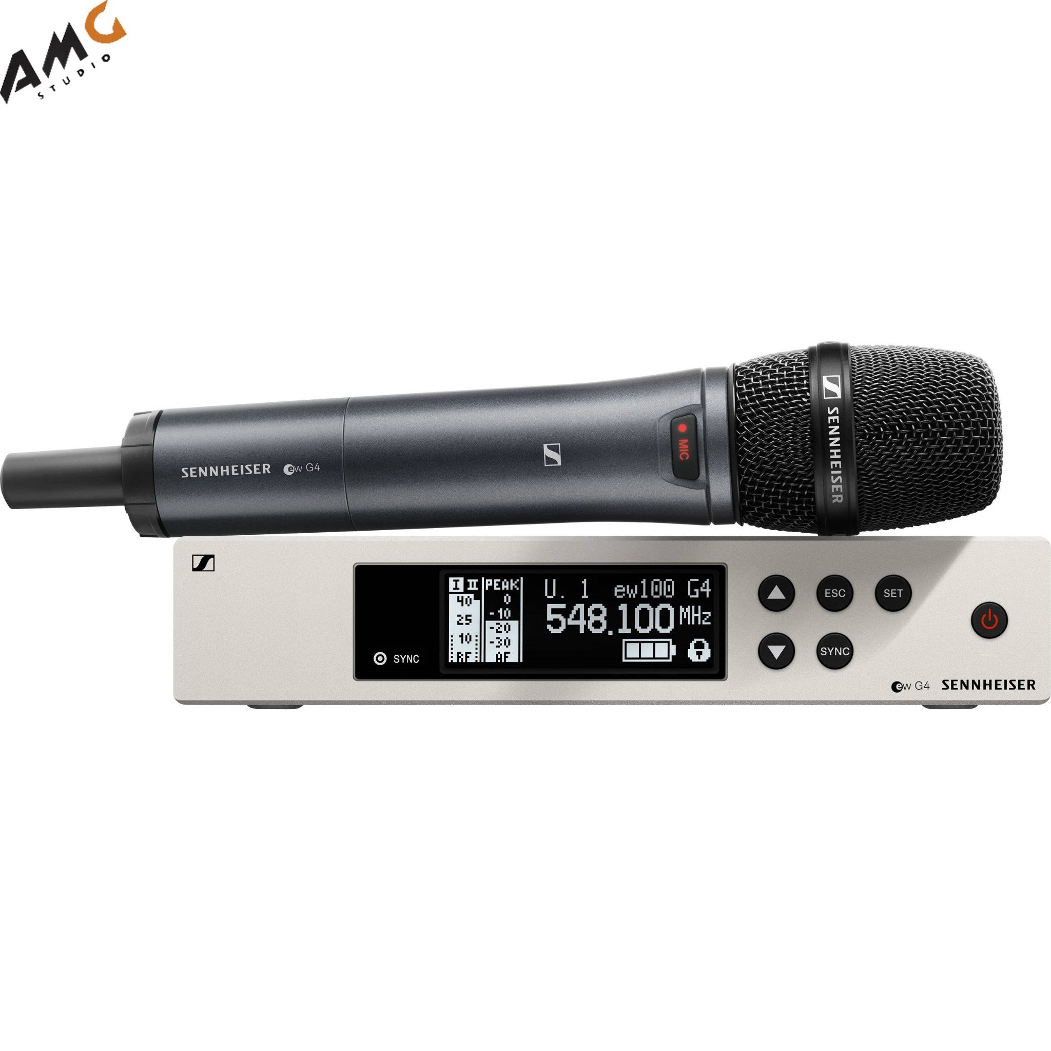Sennheiser EW 100 G4-845-S Wireless Handheld Microphone System with MMD 845 Capsule - Studio AMG