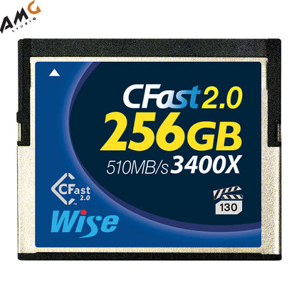 Wise CFast 2.0 256GB Memory Card 510MB/s For Lexar/Sandisk Blackmagic Ursa Mini - Studio AMG
