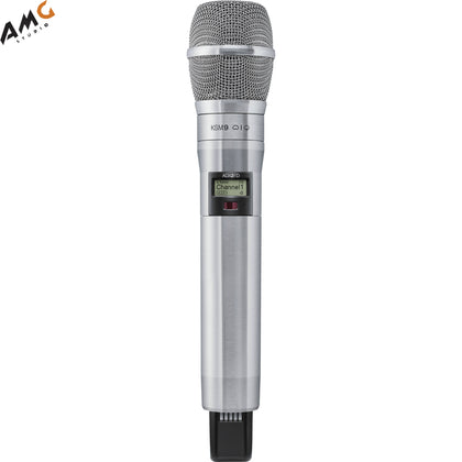 Shure ADX2FD/K9N Digital Handheld Wireless Microphone Transmitter with KSM9 Capsule (G57: 470 to 616 MHz, Nickel) - Studio AMG