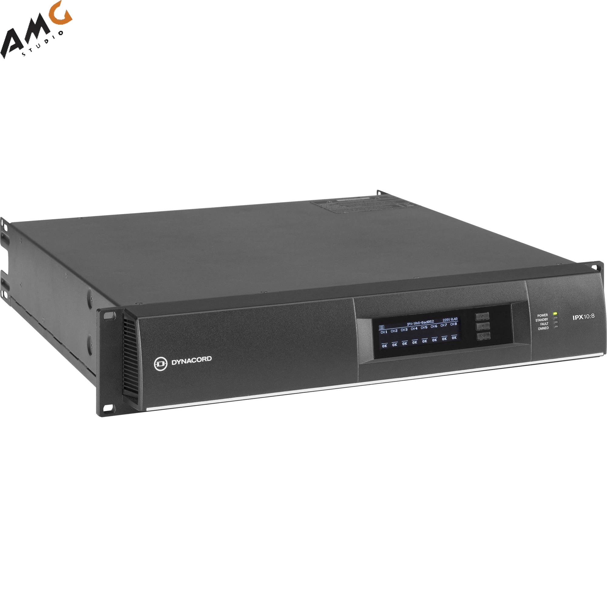 Dynacord IPX10:8 DSP Power Amplifier 8x1250W With Omneo/Dante-Fir Drive, Install-32A Powercon Power Connector - Studio AMG
