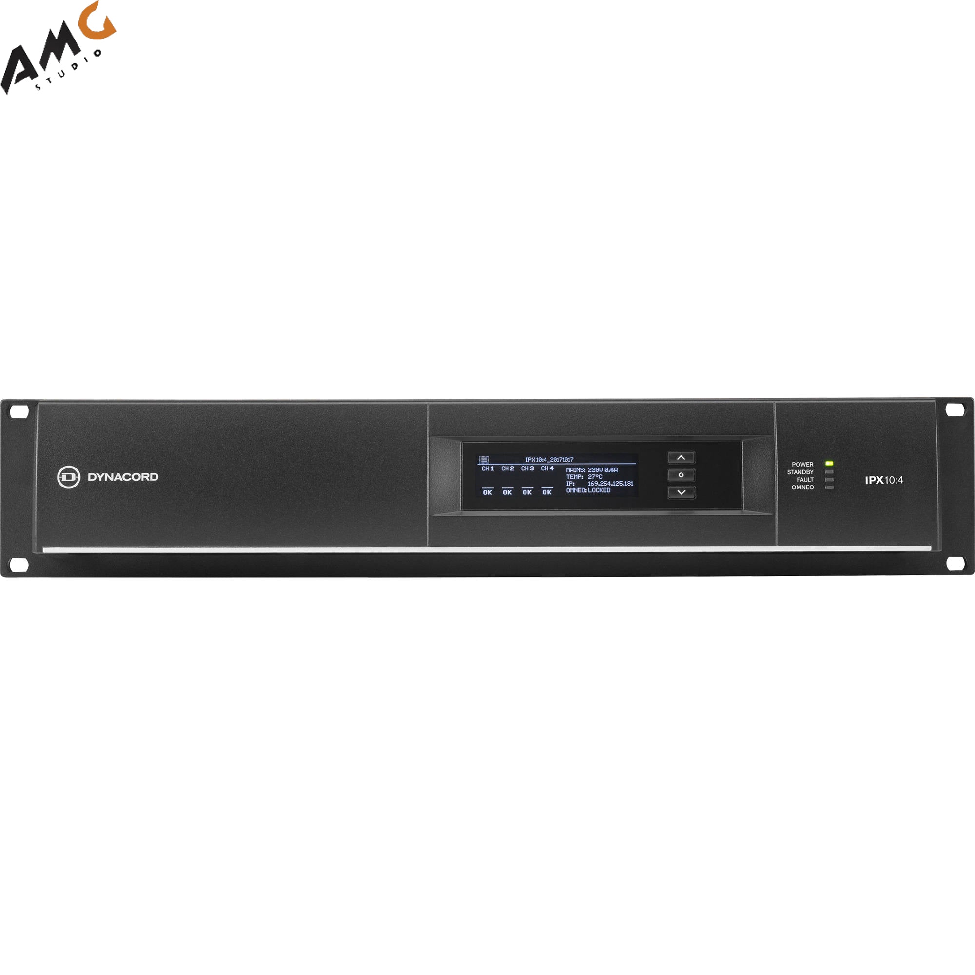 Dynacord IPX10:4 DSP Power Amplifier 4x2500W With Omneo/Dante-Fir Drive, Install-32A Powercon Power Connector - Studio AMG