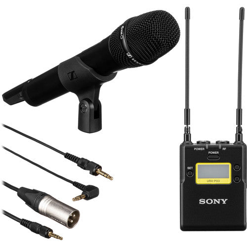 Sony UWP-D12 Camera-Mount Wireless Cardioid Handheld Microphone System ...