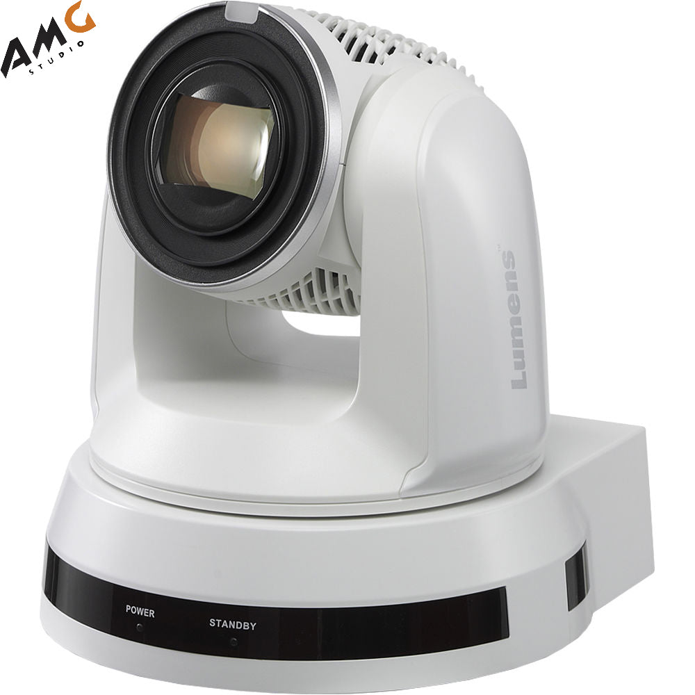 Lumens VC-A61P 30X Optical Zoom 4K/30fps 1080p/60fps IP PTZ Video Camera (White) - Studio AMG