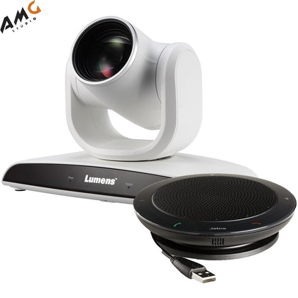 Lumens VC-B30UA 2MP PTZ Camera with Jabra Speaker (White) - Studio AMG