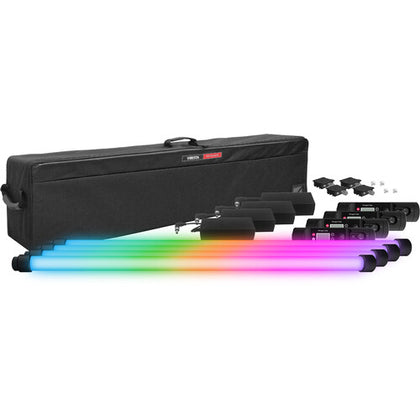 Vibesta Peragos Tube 120C PIXEL Multi-Color RGBW LED Tube 4-Light Kit