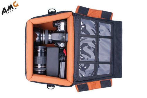 Porta Brace MS-DSLR2 Messenger Camera Bag (Large, Black) DSLR2 - Studio AMG