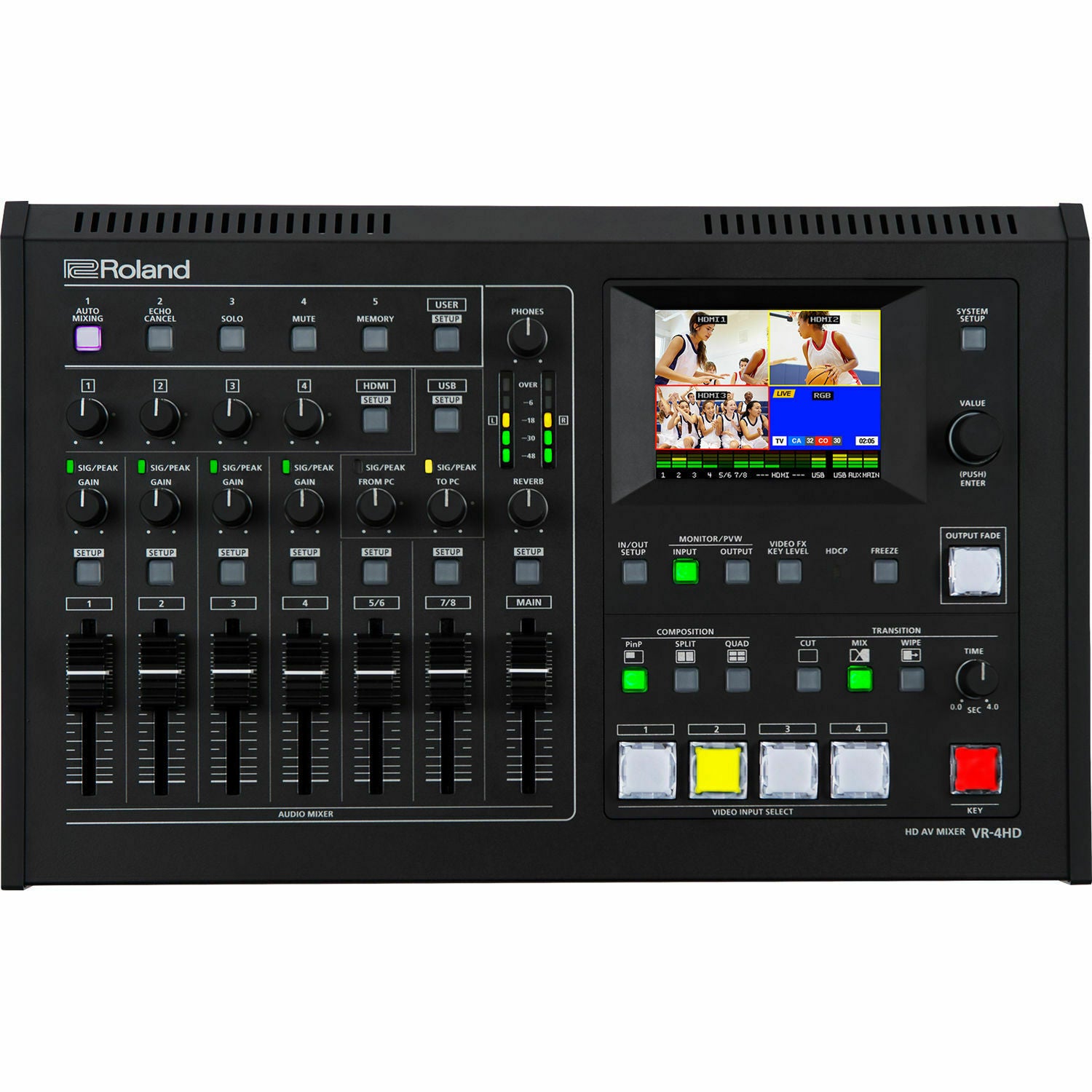 Roland VR-4HD HD AV Mixer Audio/Video Mixer With USB Streaming - Studio AMG