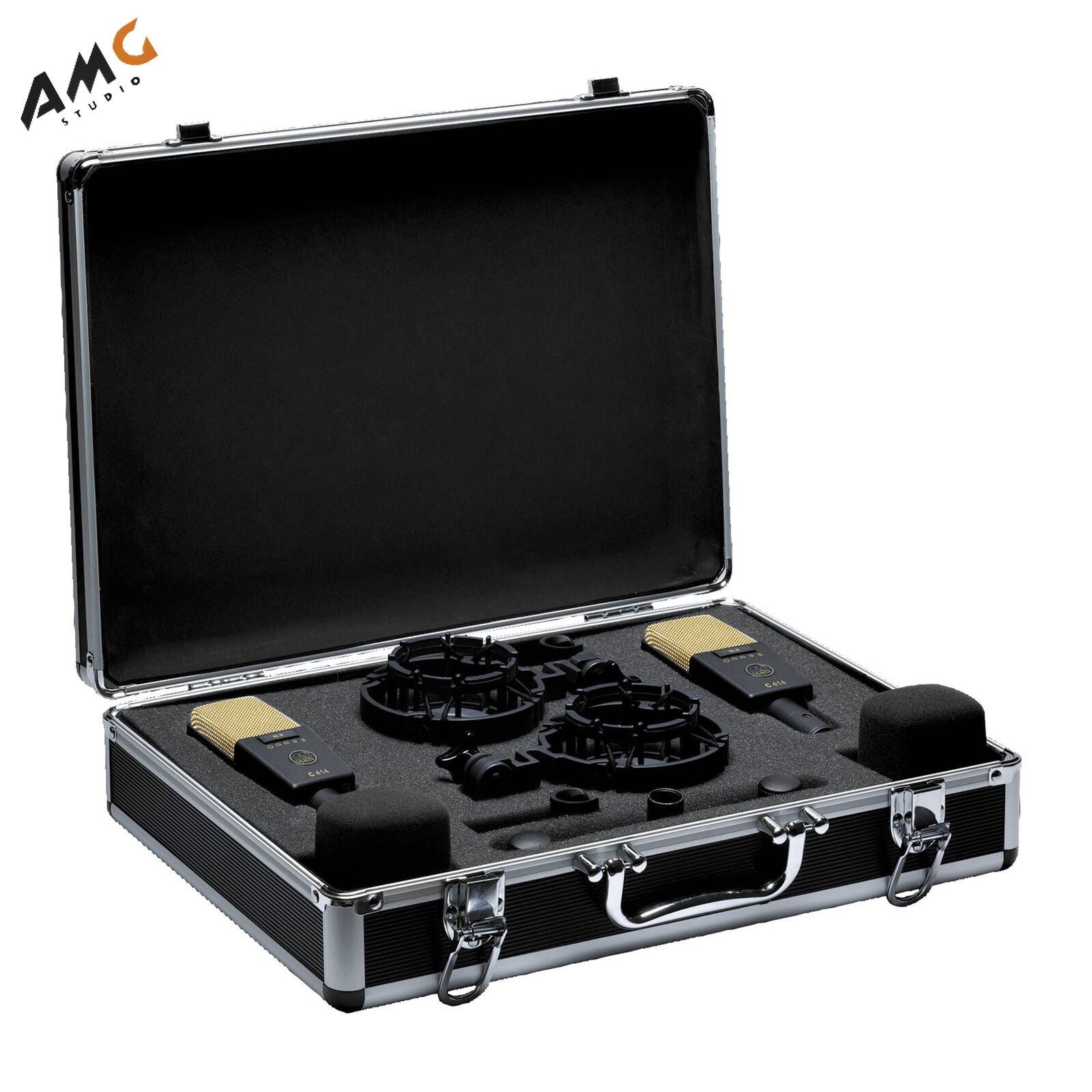 AKG C414 XLII ST Multi-Pattern Large-Diaphragm Condenser Microphone (Matched Pair Stereo Set) - Studio AMG