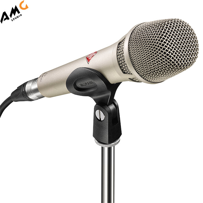Neumann KMS104 Plus - Handheld Stage Microphone (Nickel | Black) - Studio AMG