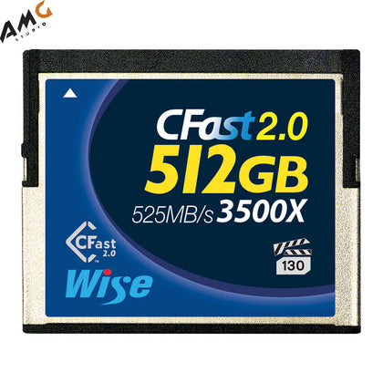 Wise 3500x 512GB CFast 2.0 Memory Flash Card (Lexar / Sandisk) URSA Blackmagic - Studio AMG