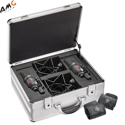 Neumann TLM 170 R Multi-Pattern Large-Diaphragm Studio Condenser Microphone (Stereo Set, Black | Nickel) - Studio AMG