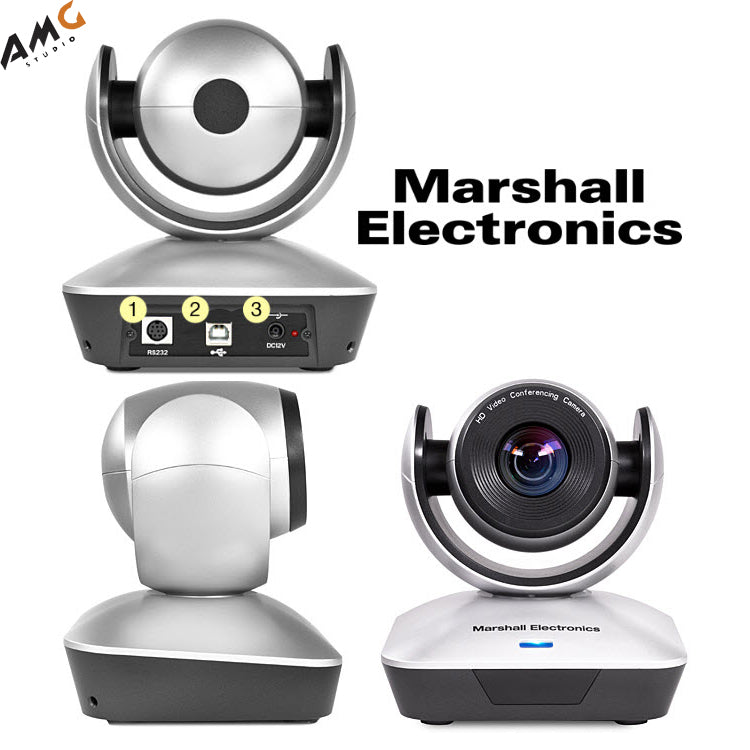 Marshall Electronics CV610-U2 Full HD USB 2.0 PTZ Camera Silver - Studio AMG